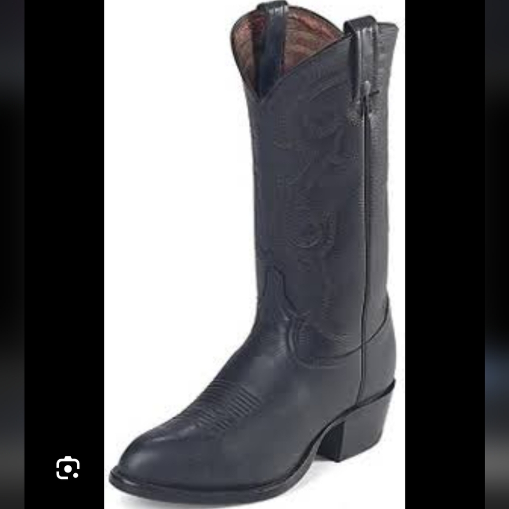Tony Lama CZ820 Black Leather Cowboy Western Boots